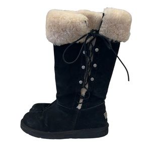 UGG lace up the side below the knee winter boots